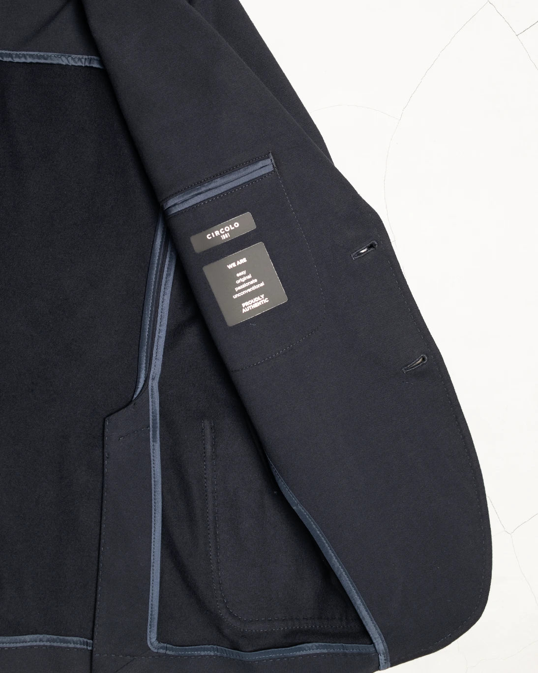 BLAZER FLEECE NAVY CIRCOLO