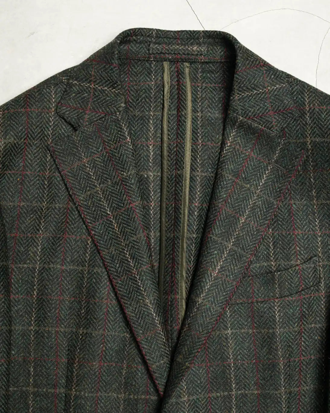 BLAZER DE CUADROS VERDE Y BURDEOS L.B.M. 1911