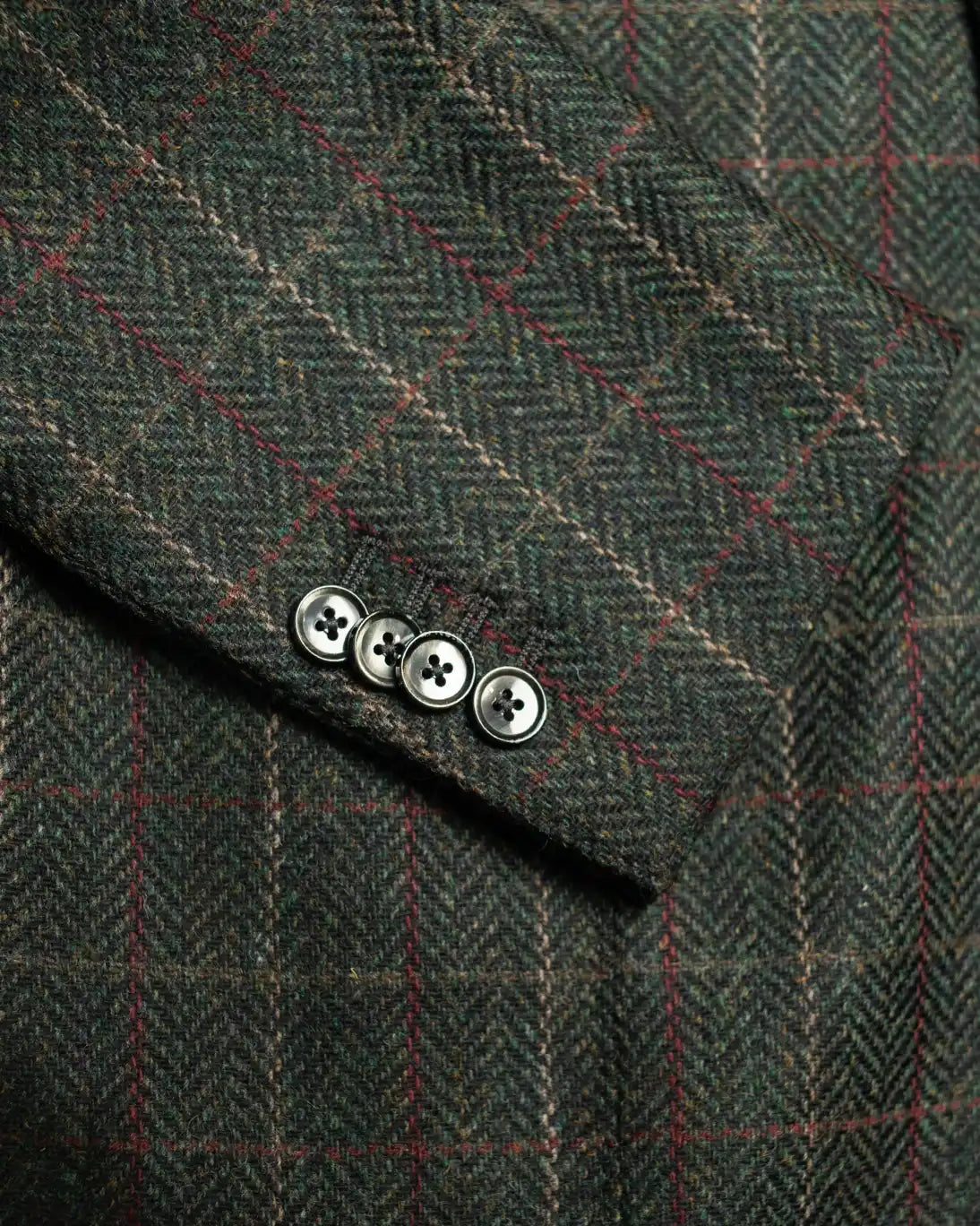 BLAZER DE CUADROS VERDE Y BURDEOS L.B.M. 1911