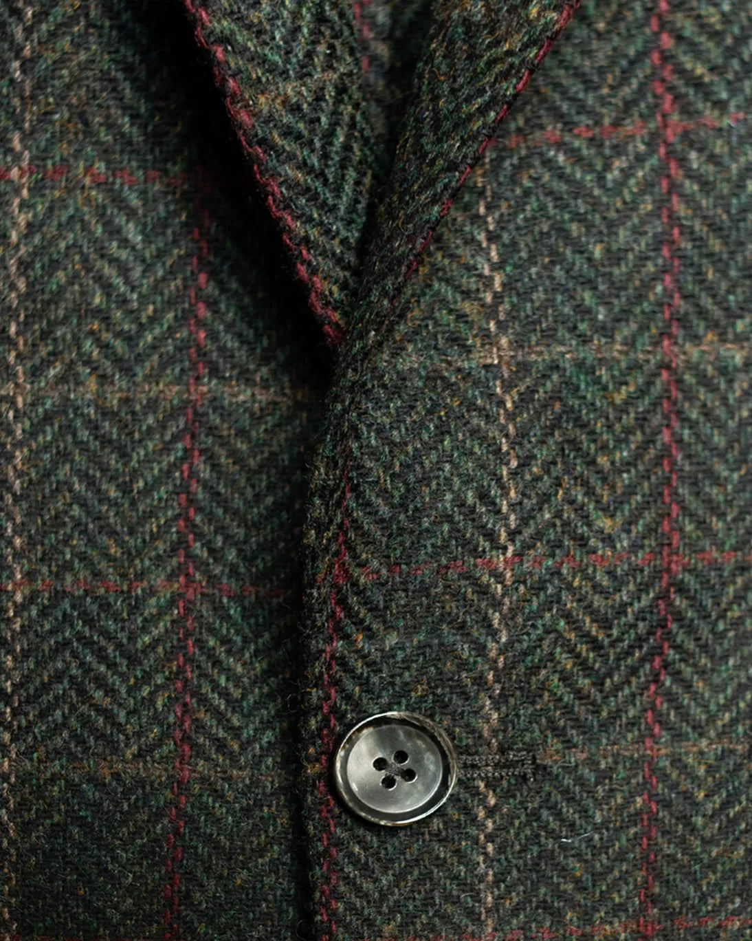 BLAZER DE CUADROS VERDE Y BURDEOS L.B.M. 1911