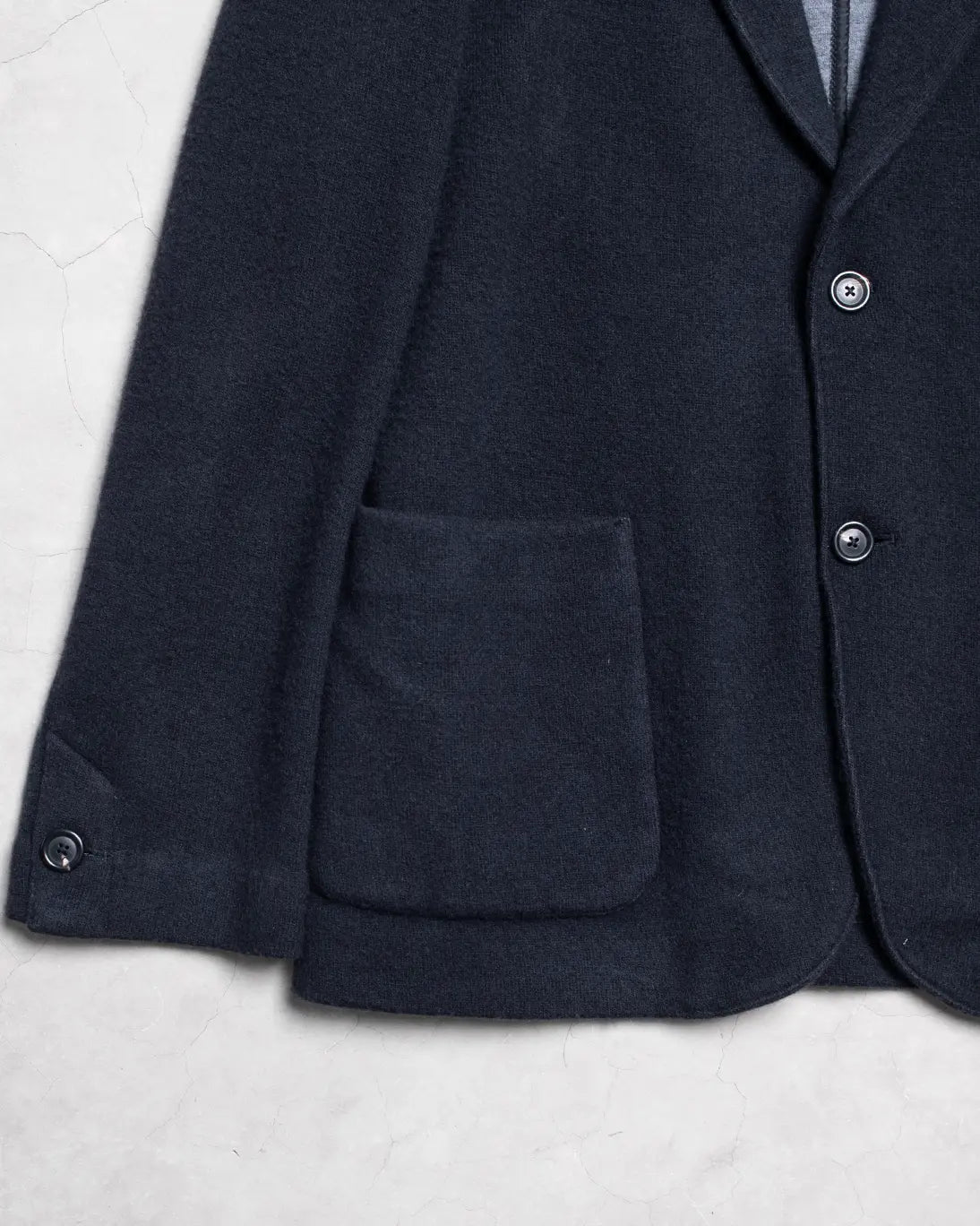 BLAZER DE PUNTO AZUL GRIS CIRCOLO