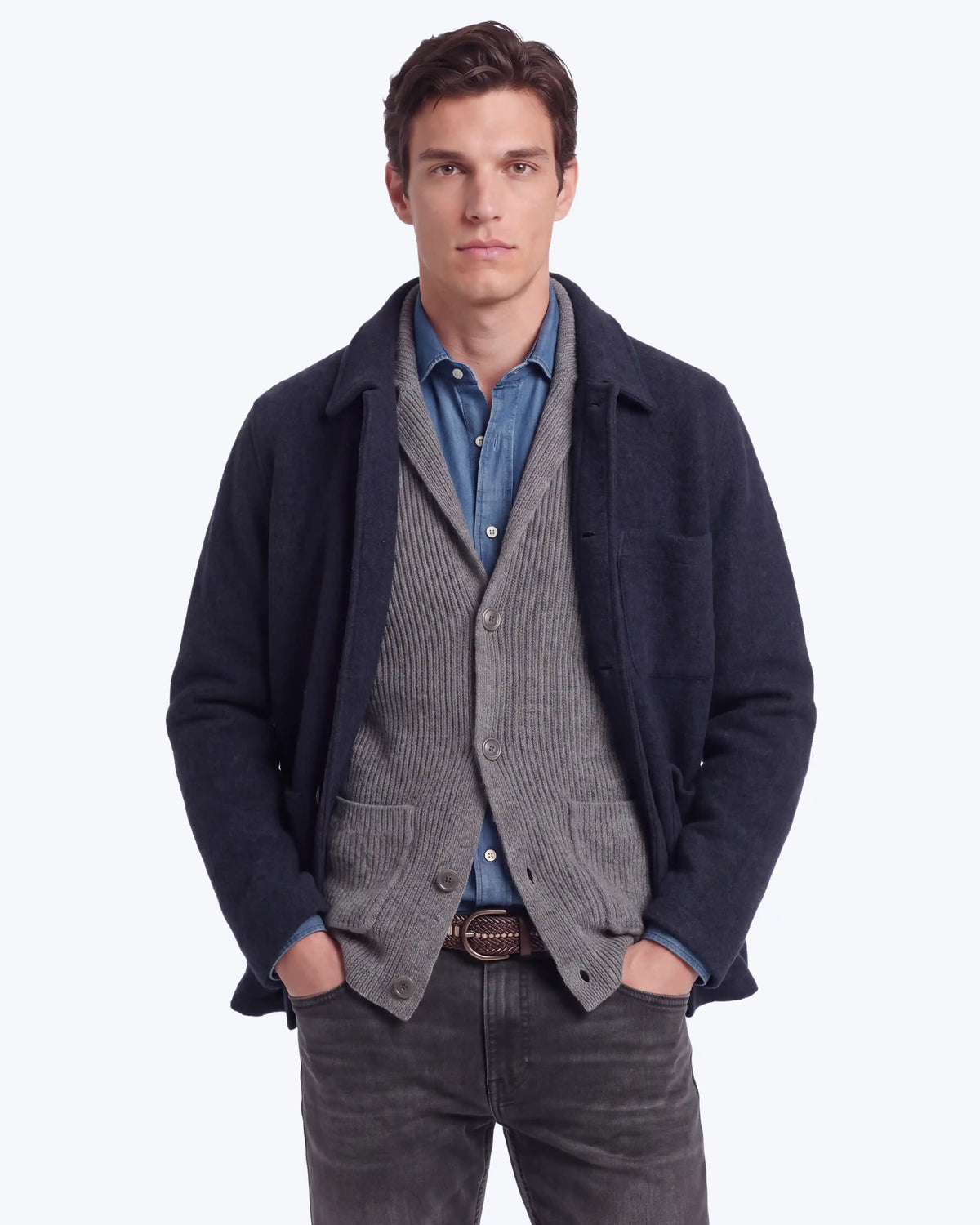 CHAQUETA JOCK NAVY HARTFORD