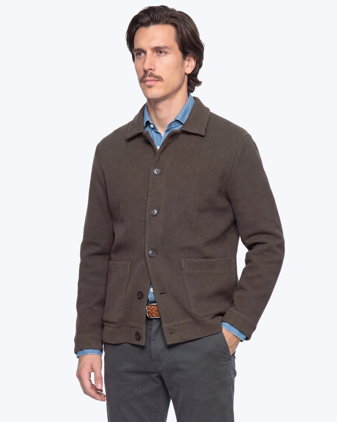 CHAQUETA 2 BOLSILLOS CIRCOLO MARRÓN