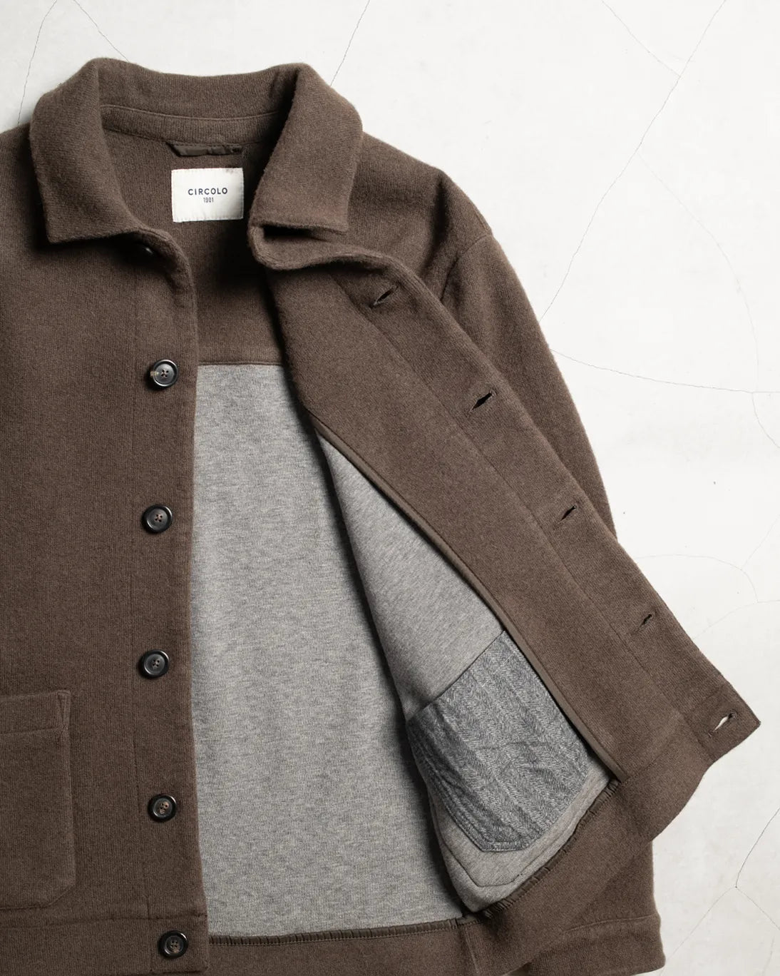 CHAQUETA 2 BOLSILLOS CIRCOLO MARRÓN