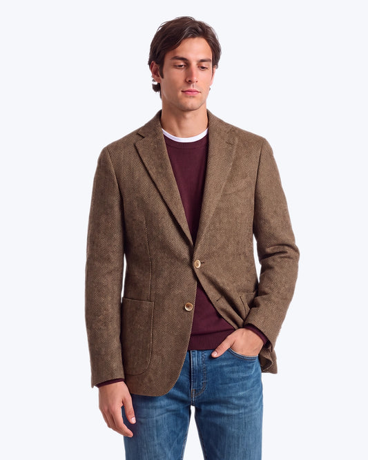 BLAZER CAESAR ESPIGA MARRÓN