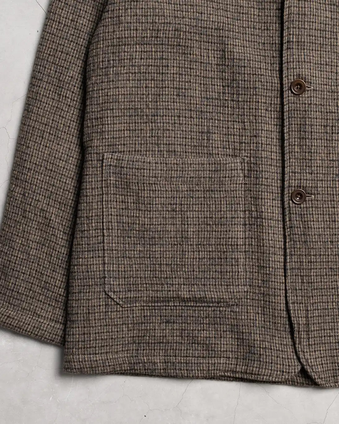 CHAQUETA GUATEADA KOIKE MARRÓN CON MICROPATRON