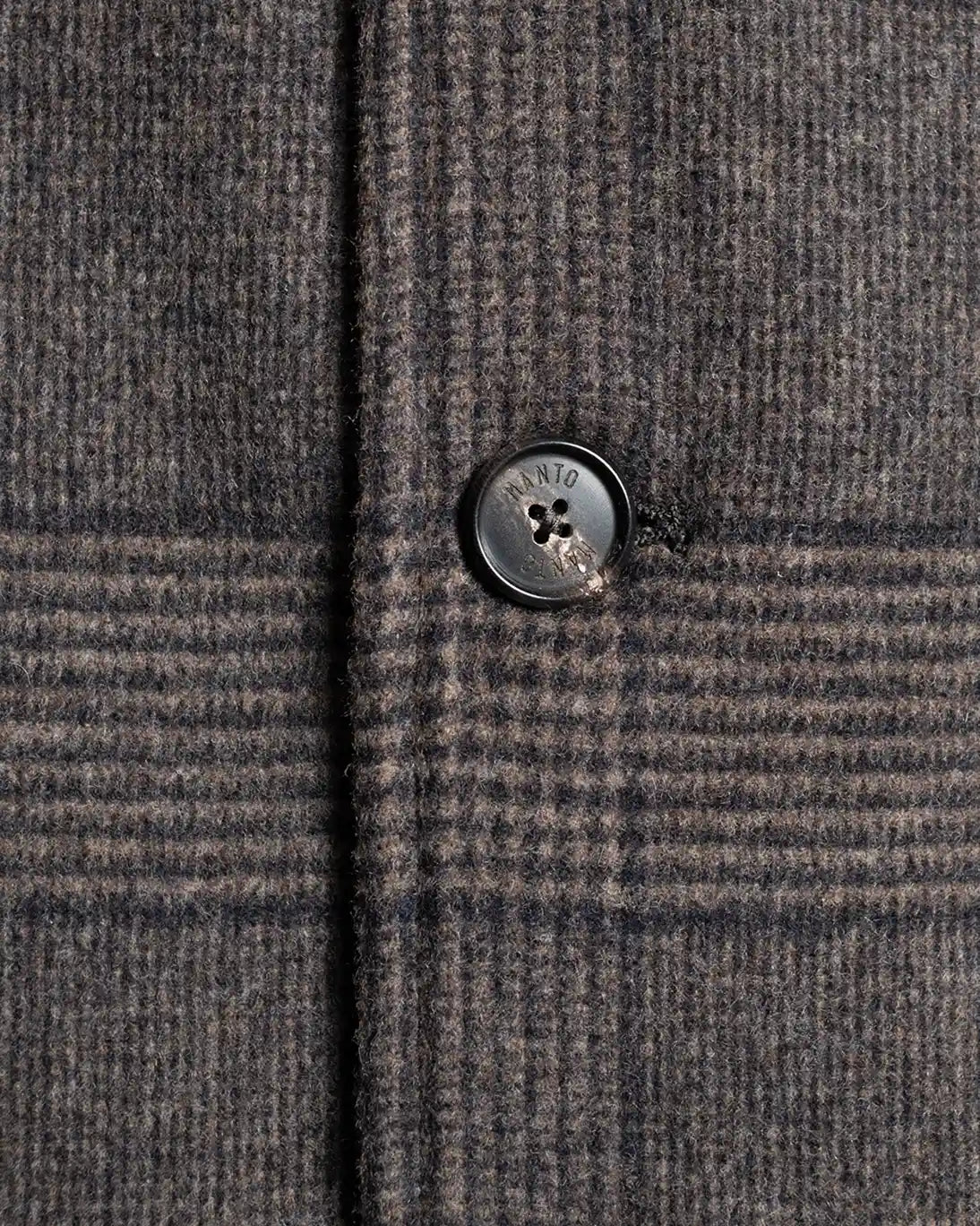 BLAZER LUMEN CUADRO MARRÓN CON CUELLO MAO