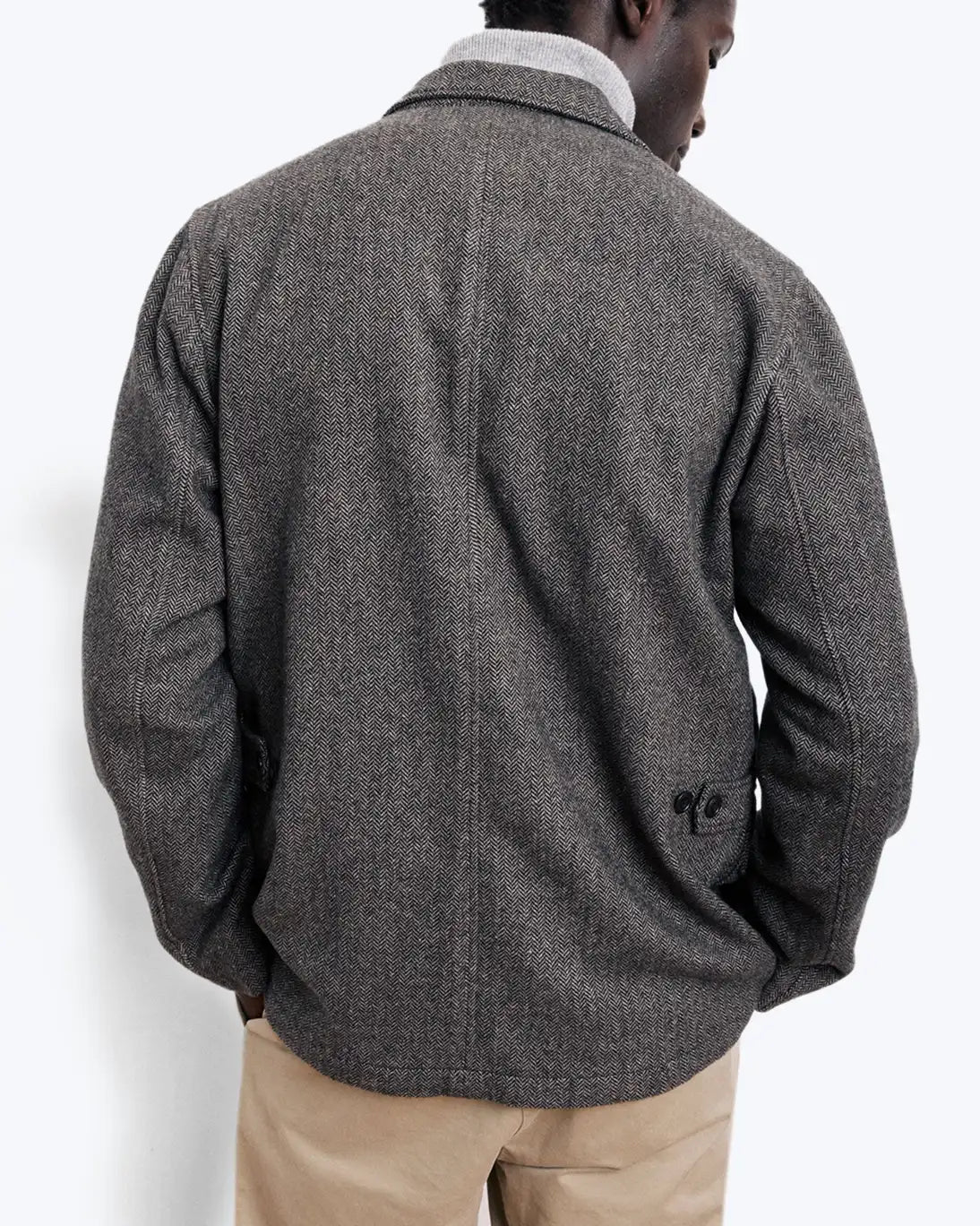 BLAZER DE ESPIGA MARRÓN HARTFORD