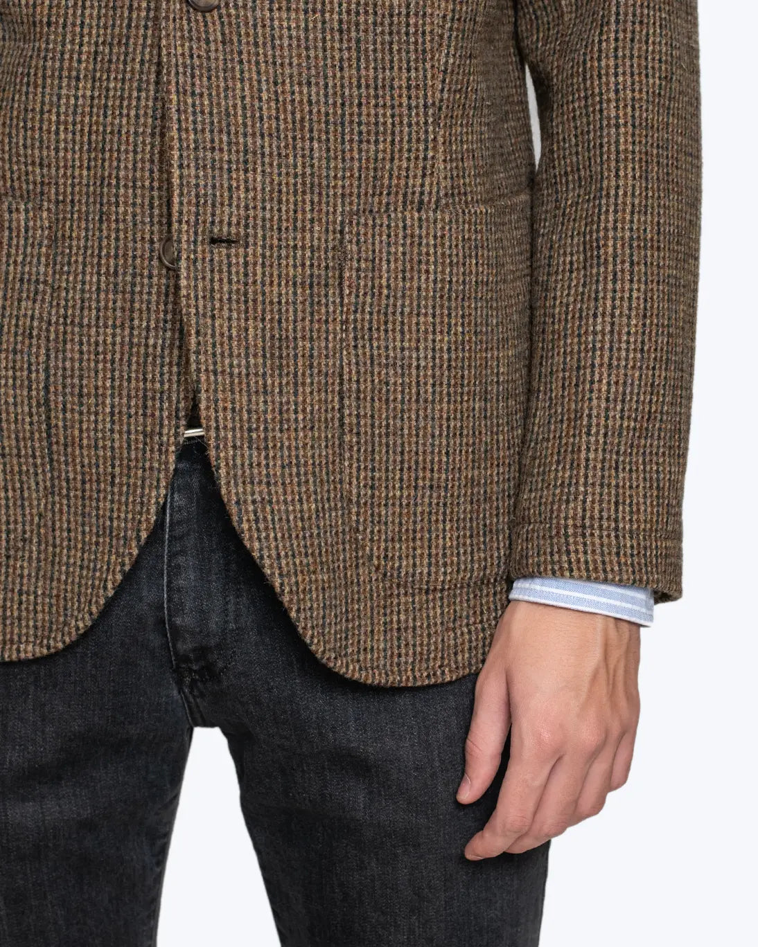 BLAZER PATA DE GALLO MARRÓN SEBAGO