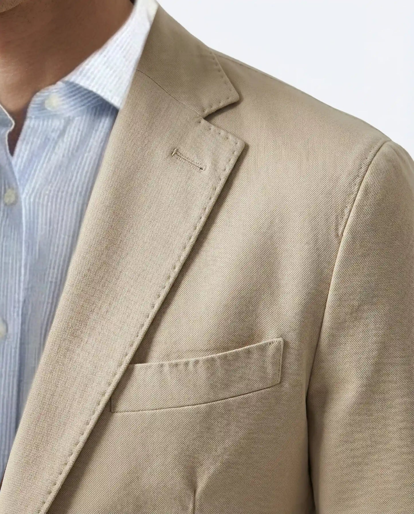 BLAZER DE PIQUÉ BEIGE CIRCOLO