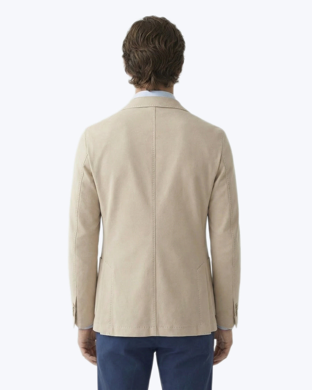 BLAZER DE PIQUÉ BEIGE CIRCOLO