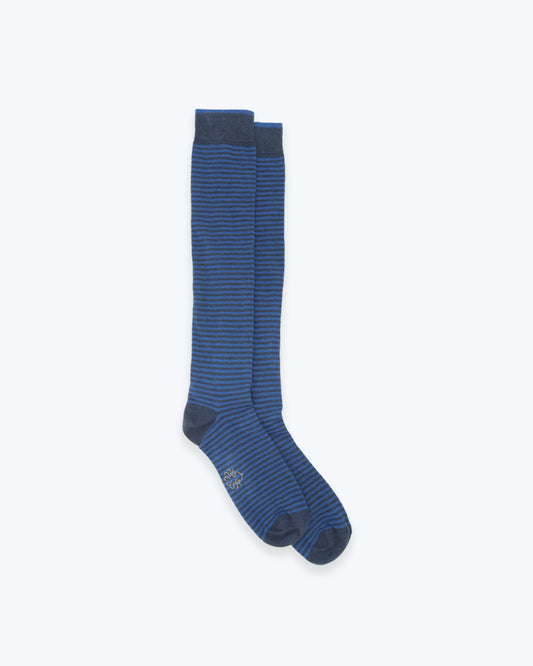CALCETINES AZULES DE RAYAS ALTO MILANO