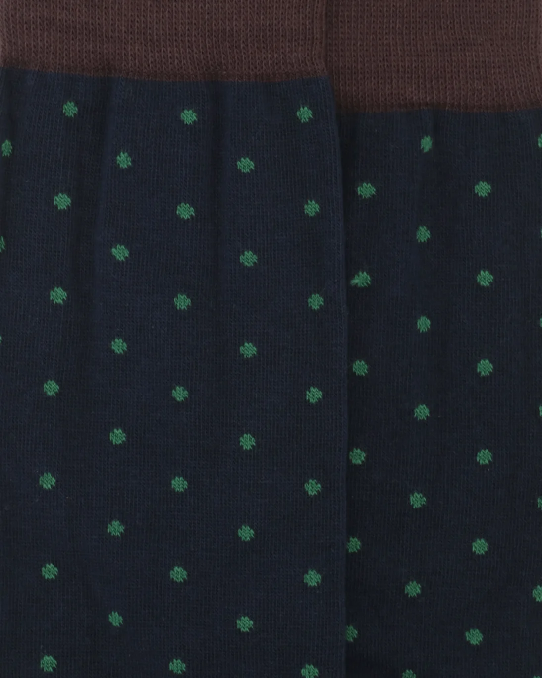 CALCETINES NAVYS CON TOPOS VERDES ALTEA