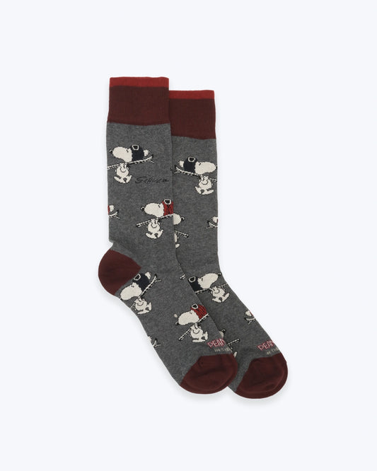 CALCETINES GRISES SNOOPY INTHEBOX