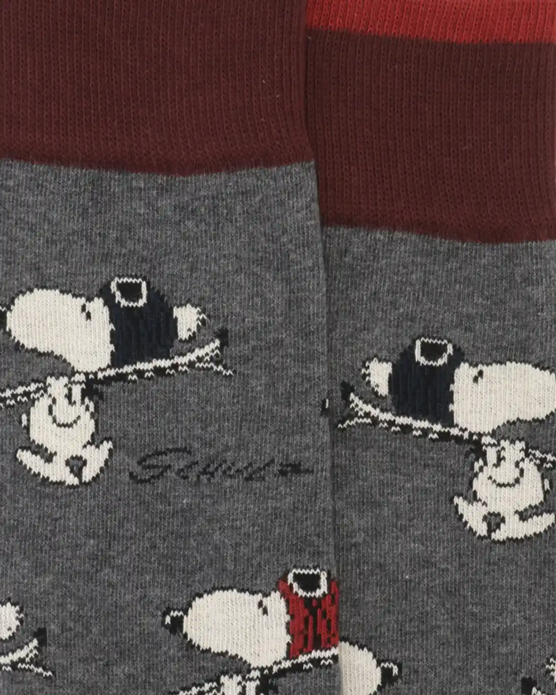 CALCETINES GRISES SNOOPY INTHEBOX