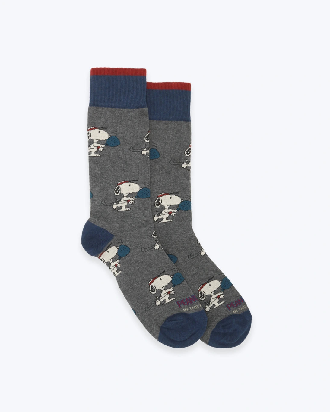 CALCETINES GRIS Y AZUL SNOOPY INTHEBOX