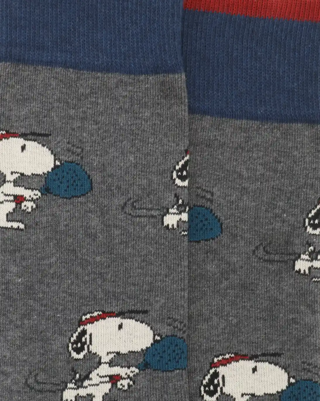 CALCETINES GRIS Y AZUL SNOOPY INTHEBOX