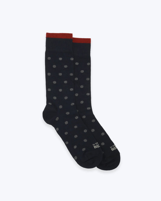 CALCETINES AZUL CON TOPOS INTHEBOX