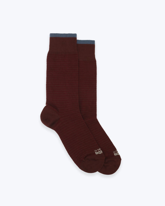 CALCETINES DE RAYAS BURDEOS INTHEBOX