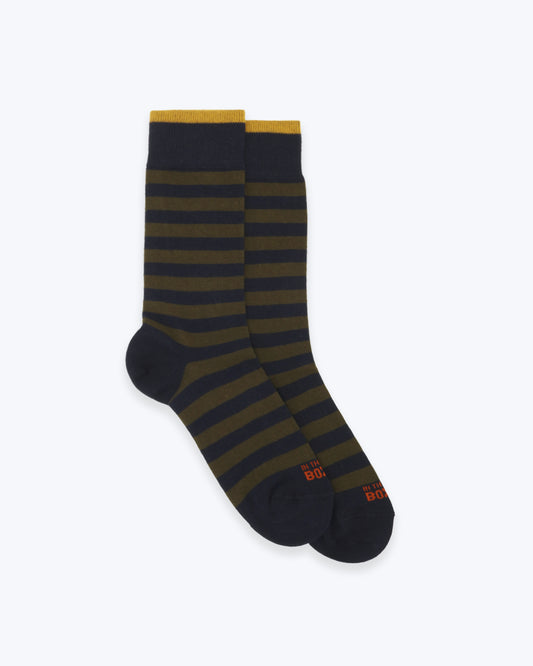 CALCETINES DE RAYAS AZUL Y VERDE INTHEBOX