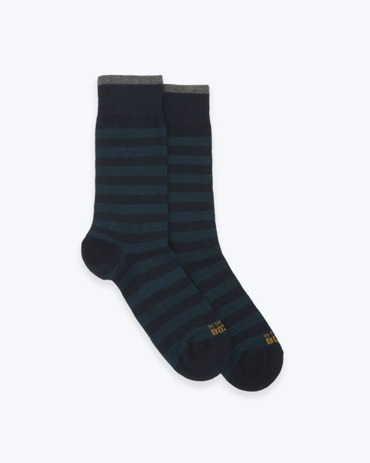 CALCETINES DE RAYAS NAVY Y AZUL INTHEBOX