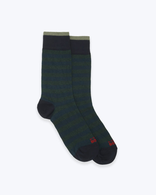 CALCETINES DE RAYAS AZUL Y VERDES INTHEBOX