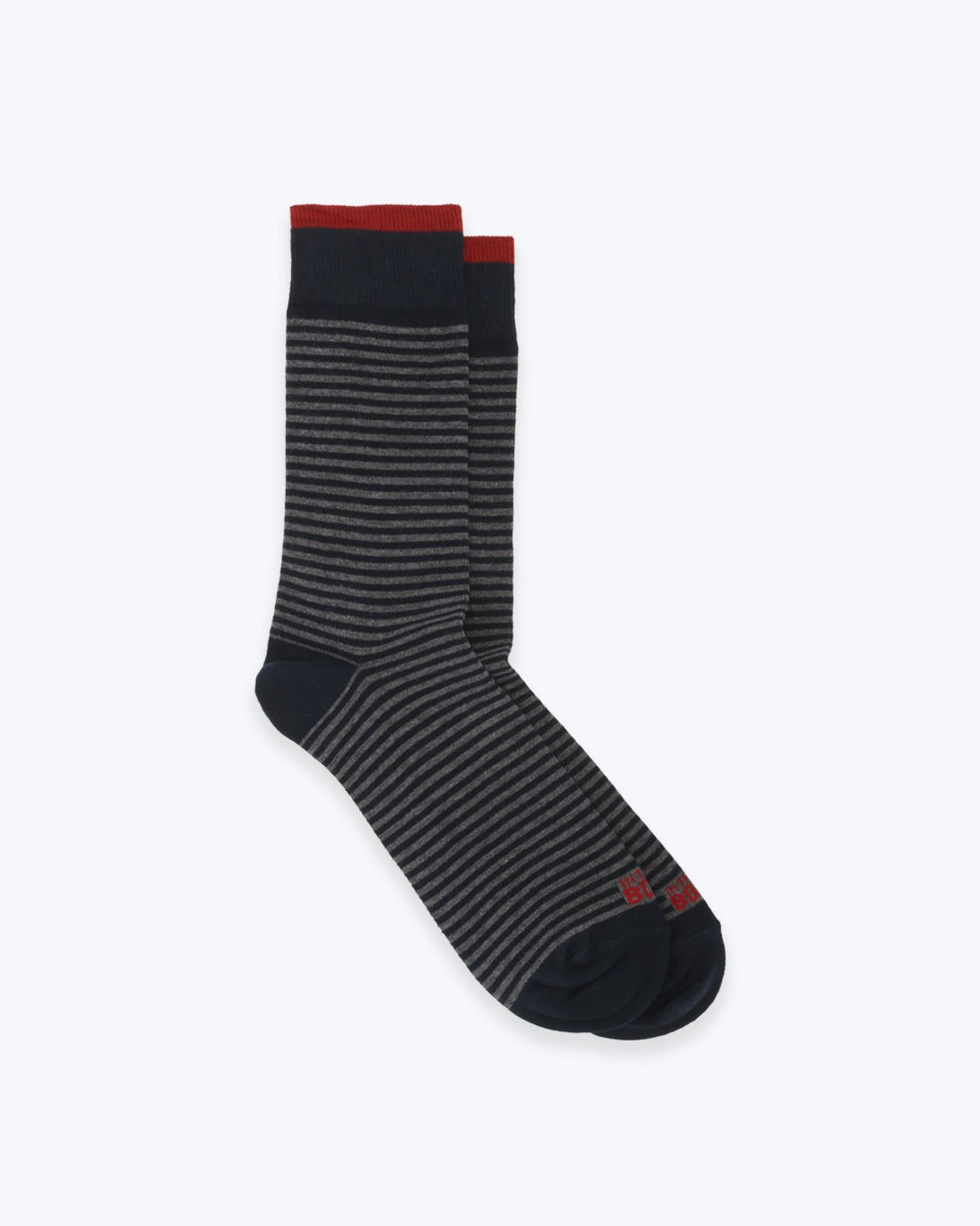 CALCETINES DE RAYAS AZUL Y GRIS INTHEBOX