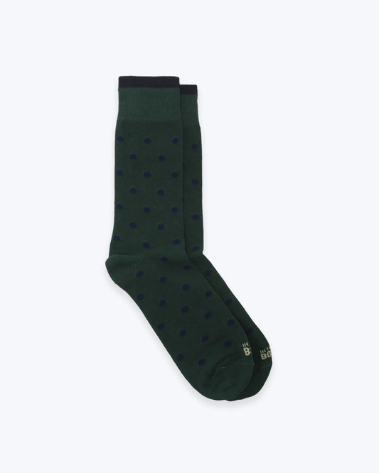 CALCETINES INTHEBOX DE LUNARES VERDES Y AZULES