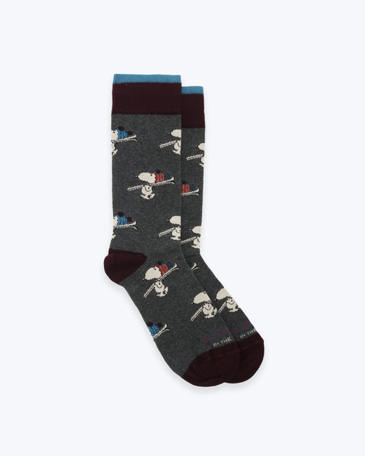 CALCETINES INTHEBOX SNOOPY SKI GRIS