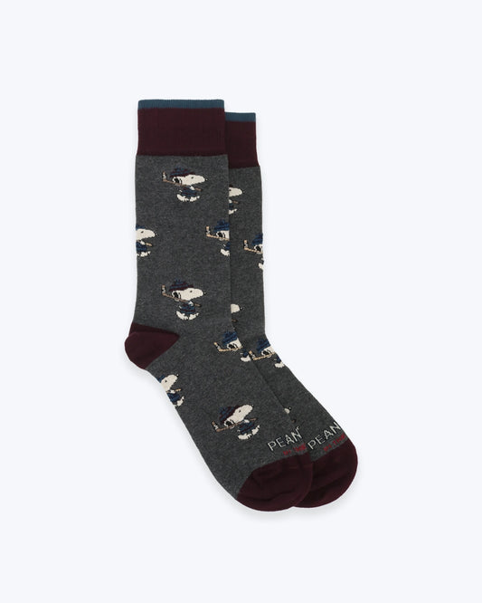 CALCETINES INTHEBOOX SNOOPY GRISES
