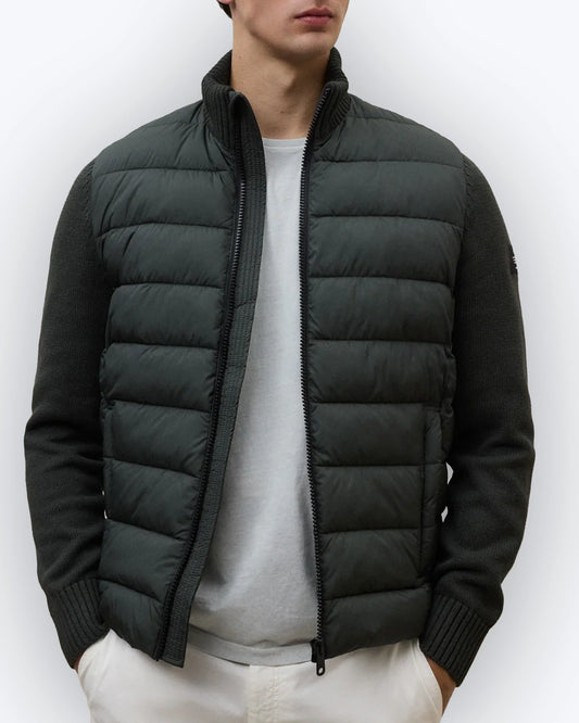 PLUMAS VERDE CON MANGAS DE PUNTO ECOALF