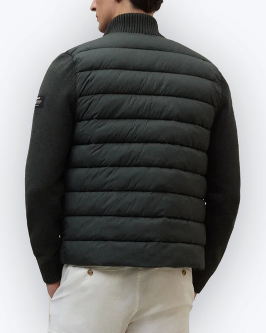 PLUMAS VERDE CON MANGAS DE PUNTO ECOALF
