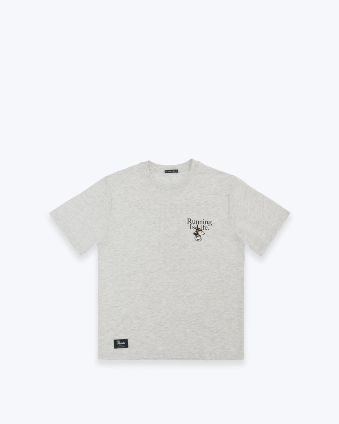 CAMISETA RUNNING LIFE SNOOPY GRIS INTHEBOX