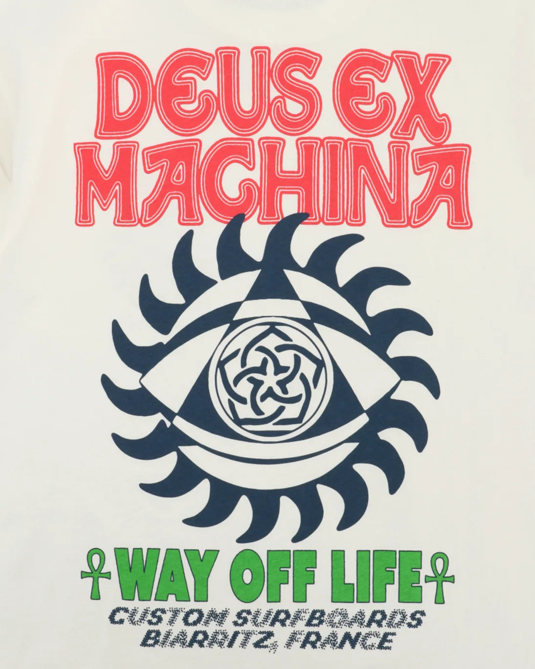 CAMISETA BLANCO ROTO DEUS