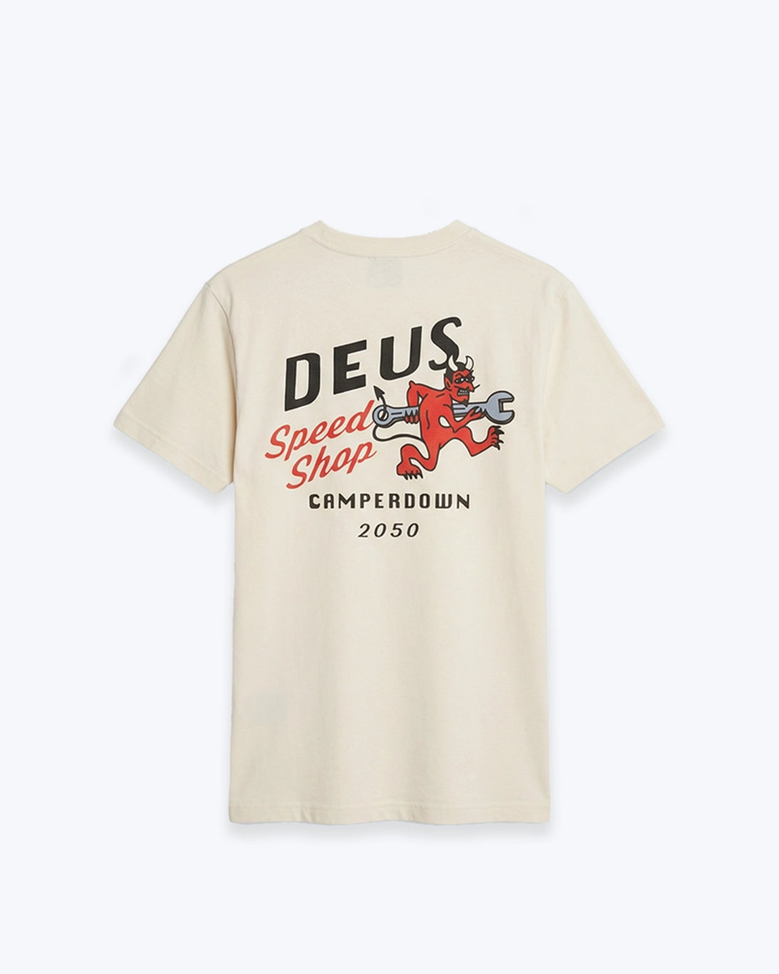 CAMISETA BLANCO ROTO REGULAR FIT DEUS