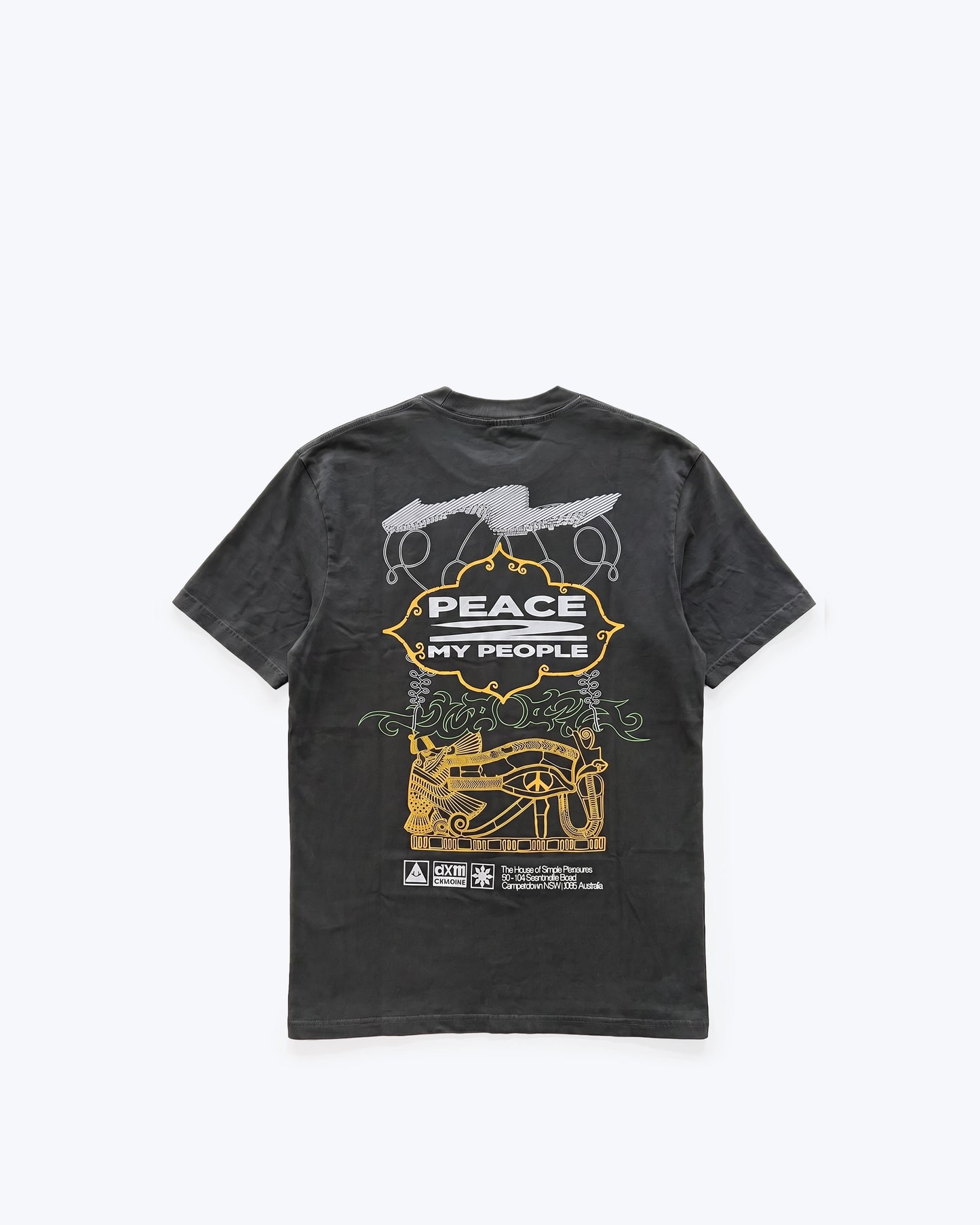 CAMISETA EASY PEACEY DEUS GRIS ANTRACITA