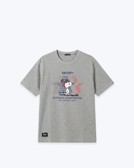 CAMISETA SNOOPY SKI GRIS INTHEBOX