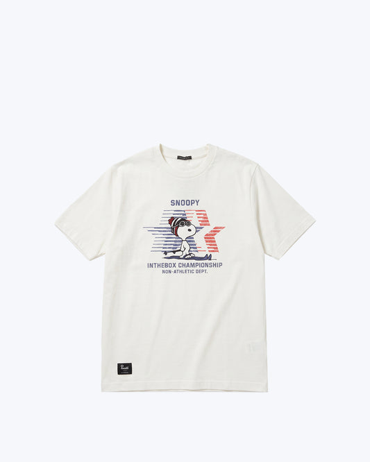 CAMISETA SNOOPY ESQUÍ BLANCA INTHEBOX