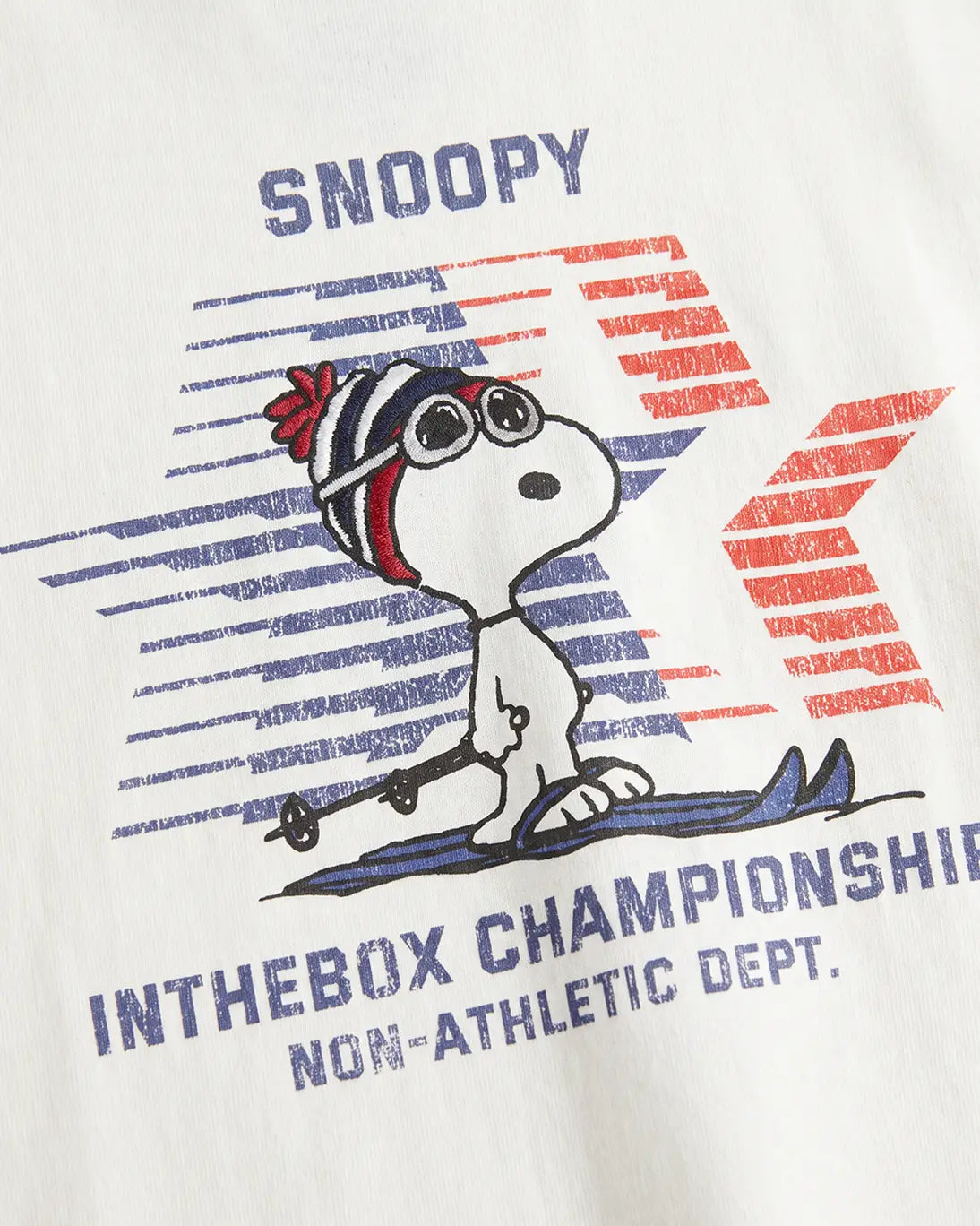 CAMISETA SNOOPY ESQUÍ BLANCA INTHEBOX