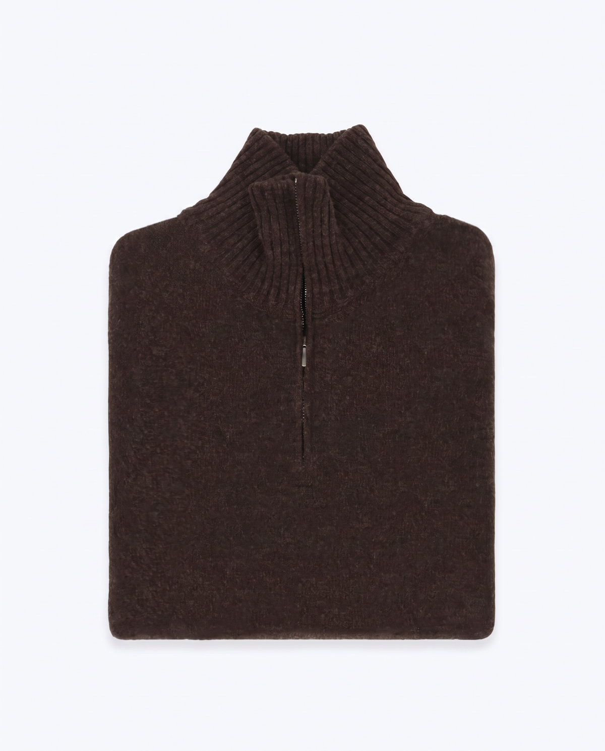 JERSEY CON CREMALLERA MARRÓN SEVENTY