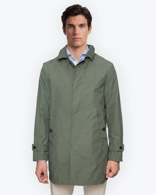 CAMPLIN GREEN TRENCH COAT