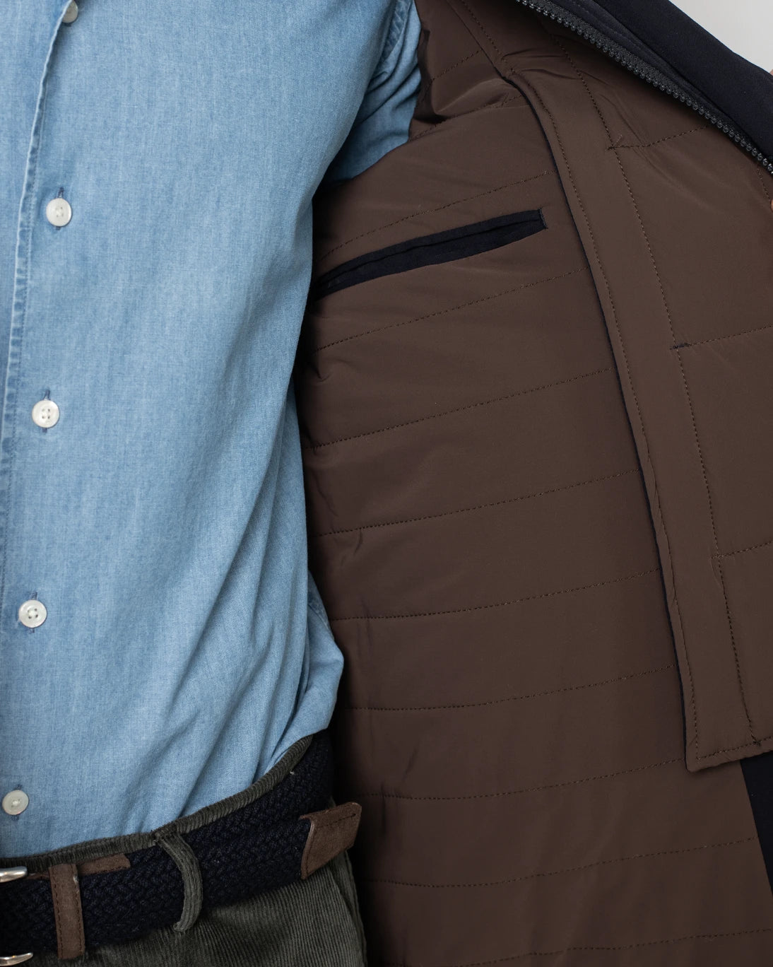 GABARDINA AZUL CON FORRO PAOLONI