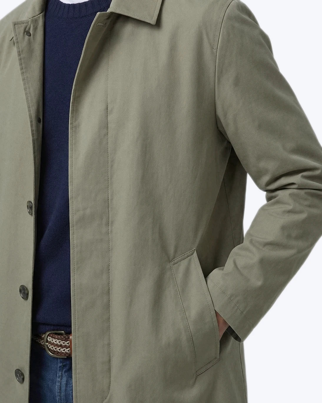 GABARDINA VERDE REPELENTE AL AGUA PAOLONI