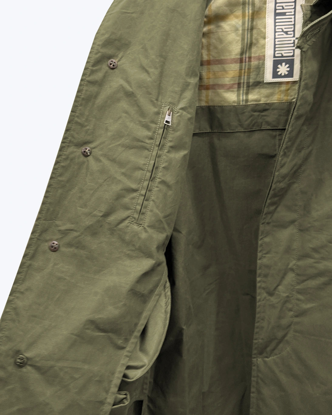 GABARDINA VERDE LIGERA L´IMPERMEABILE