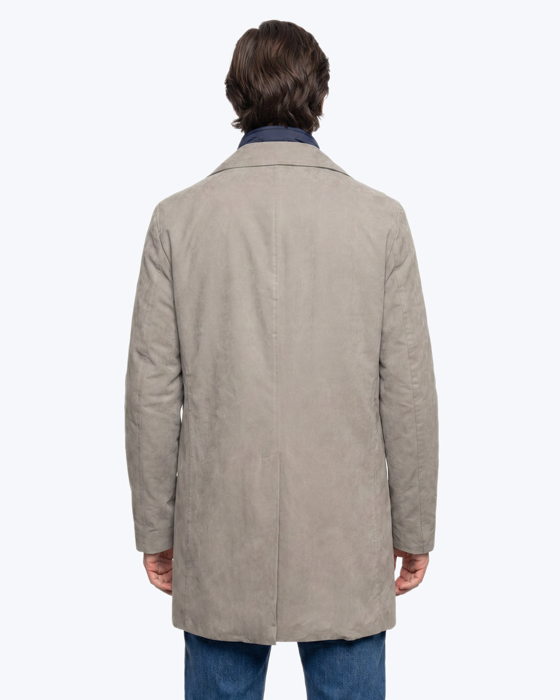 GABARDINA VERDE GRISÁCEO CON PETO DESMONTABLE ZEROSETTANTA