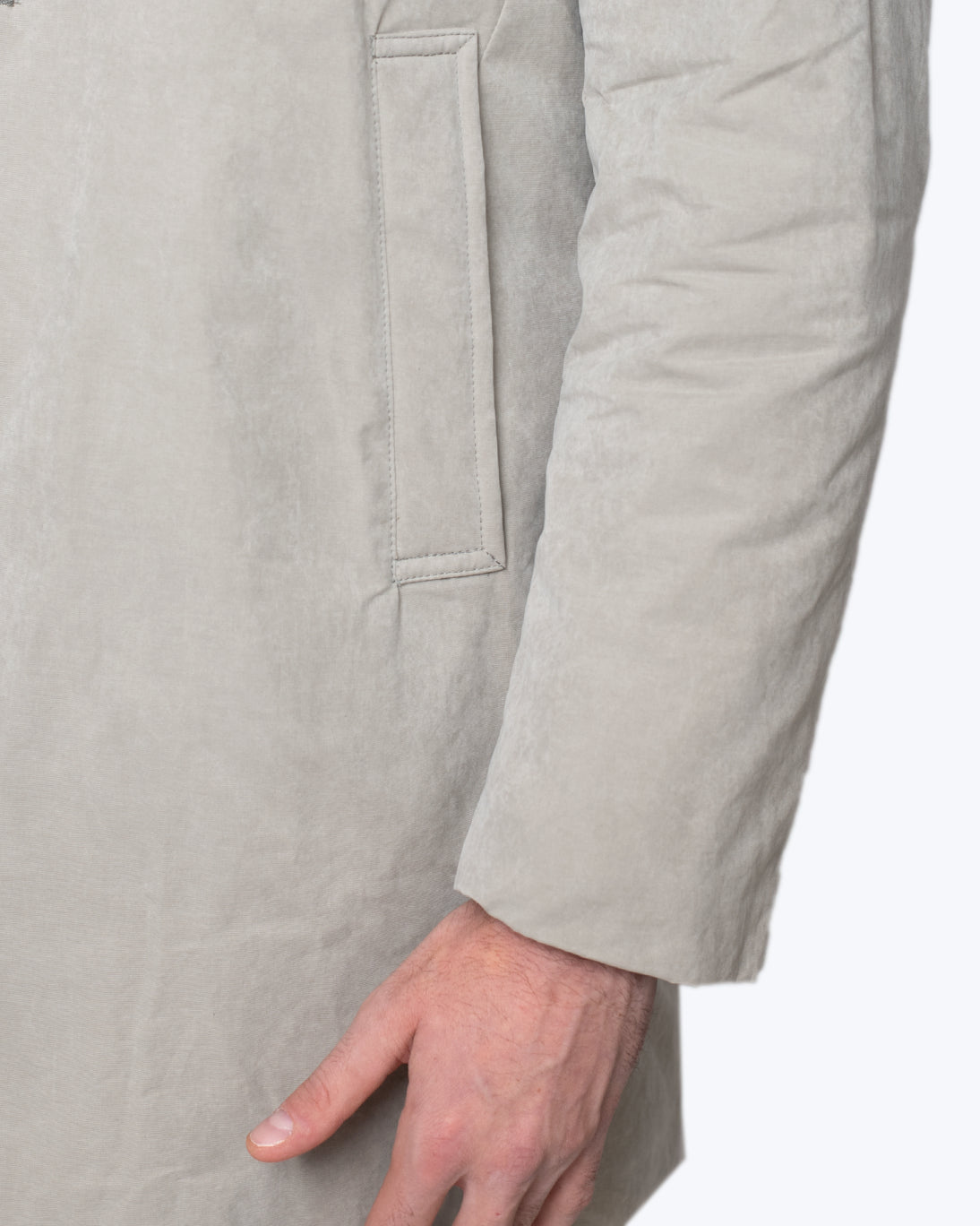 GABARDINA BEIGE CON PETO DESMONTABLE ZEROSETTANTA
