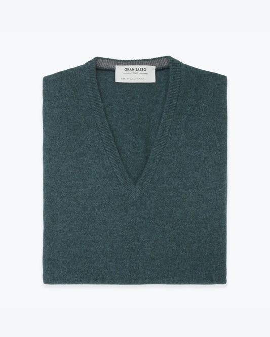 CHALECO DE PICO VERDE AGUA OSCURO GRAN SASSO FOR FULHAM