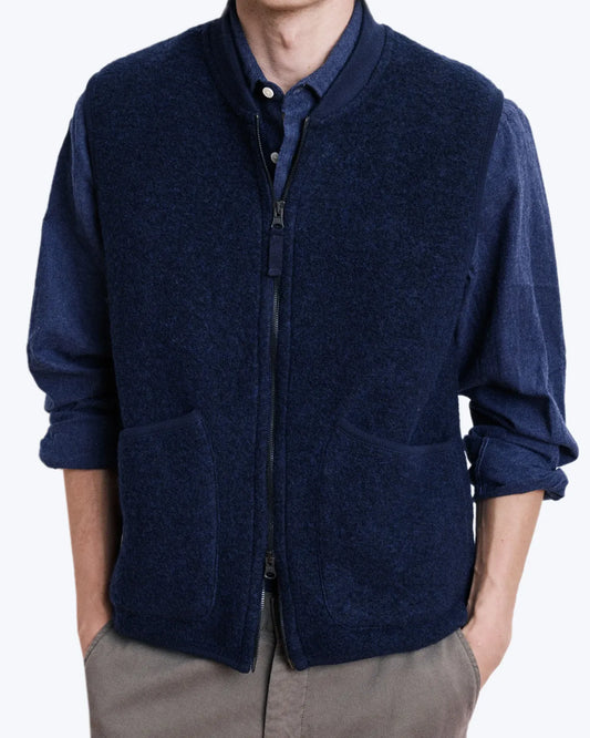 CHALECO NAVY CON CREMALLERA HARTFORD