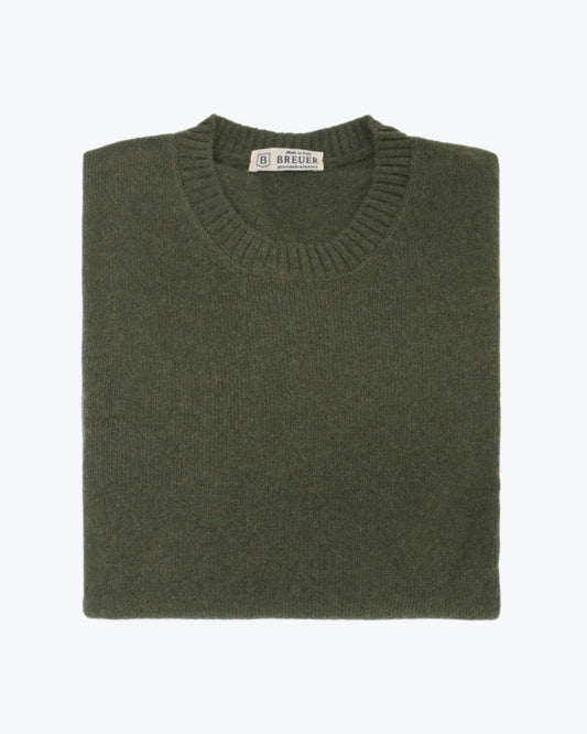 JERSEY DE CUELLO REDONDO VERDE CASHMERE BREUER