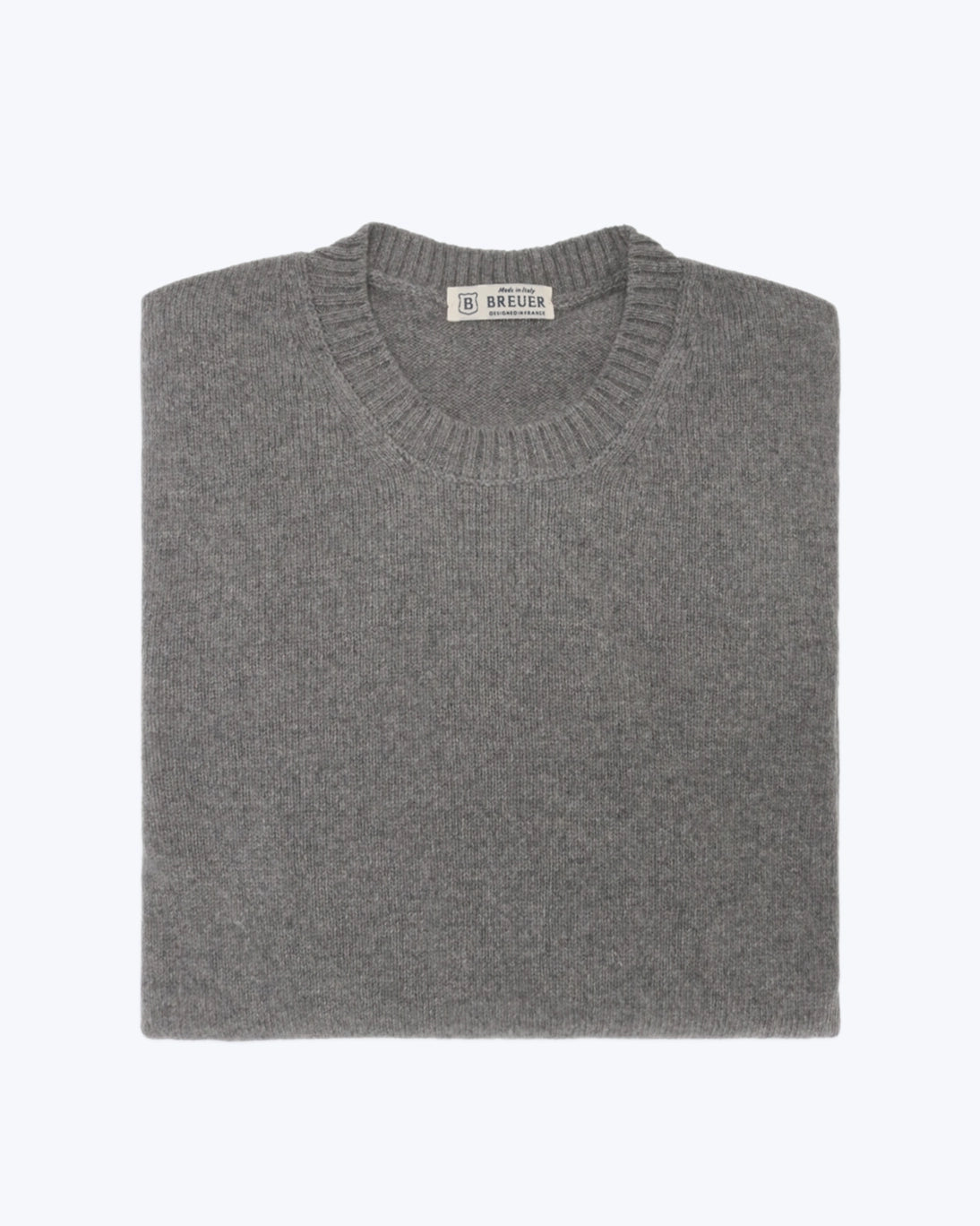 JERSEY DE CUELLO REDONDO CASHMERE GRIS BREUER